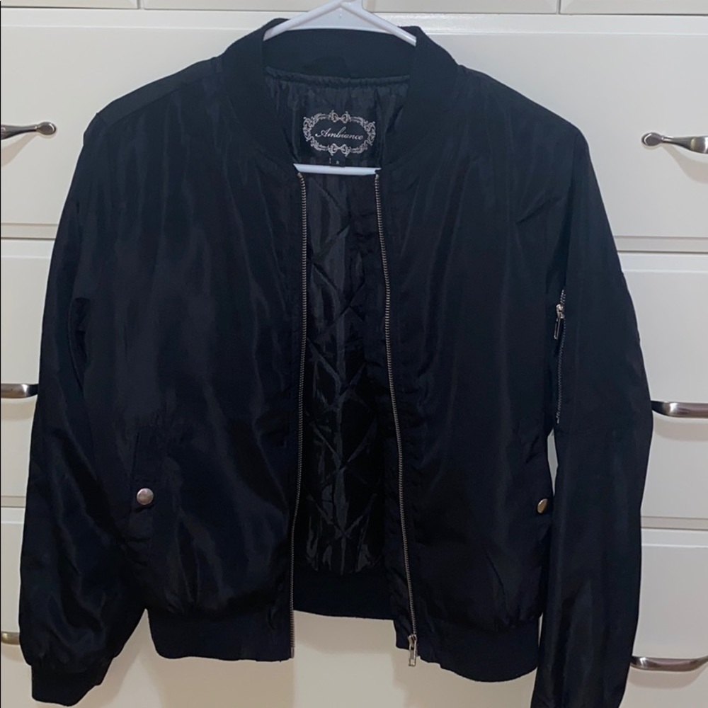 black ambiance bomber jacket